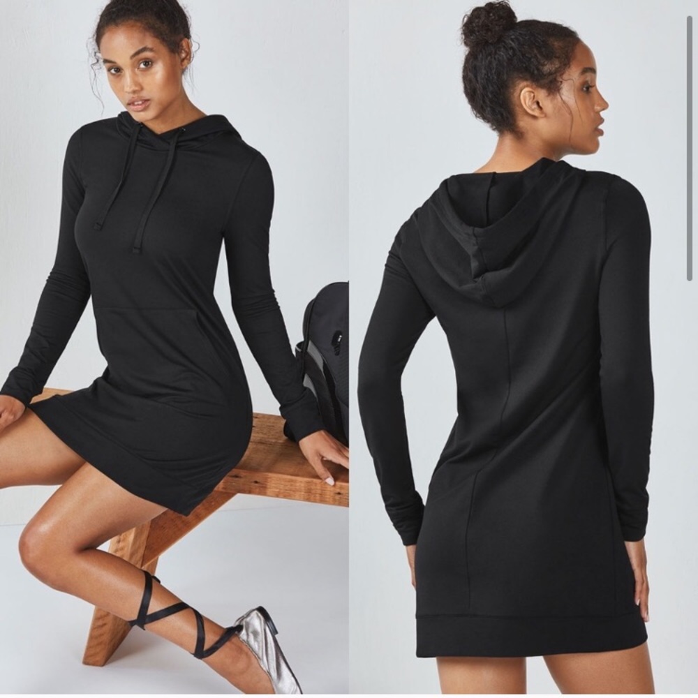 Fabletics | Black Yukon Hoodie Dress